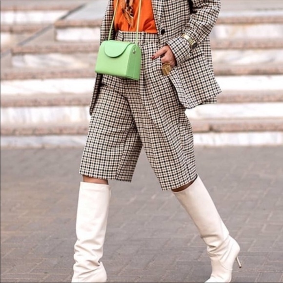 Zara Pants - Zara plaid Bermuda shorts